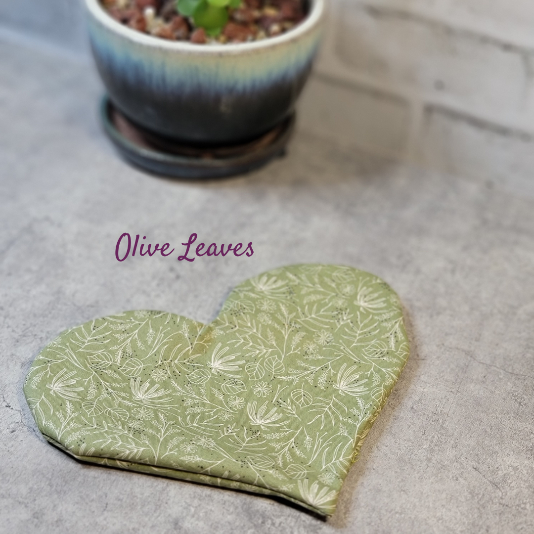 Heart Shaped Eye Pillow - Heatable aromatherapy Lavender, Peppermint or Unscented