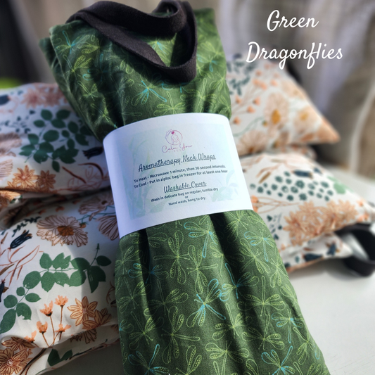 Aromatherapy Neck Wrap w/ Washable Cover - Hot/Cold Weighted Neck Wrap