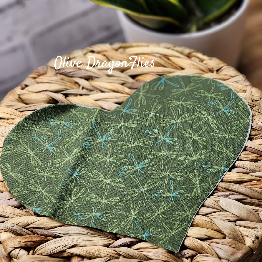 Heart Shaped Eye Pillow - Heatable aromatherapy Lavender, Peppermint or Unscented