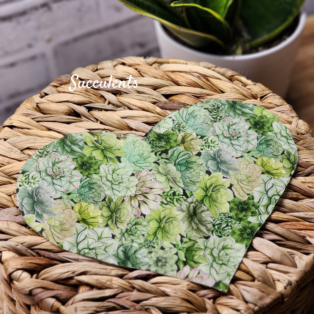 Heart Shaped Eye Pillow - Heatable aromatherapy Lavender, Peppermint or Unscented