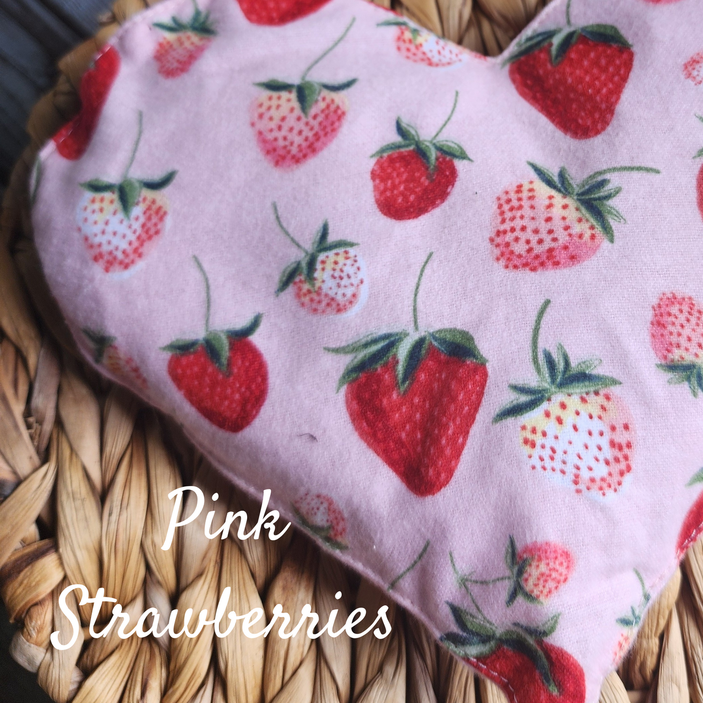 Aromatherapy Hot/Cold Weighted Neck Wraps - Super Snuggle Strawberry Flannel